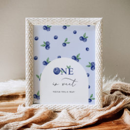 ブルーベリーの誕生日を祝う ポスター