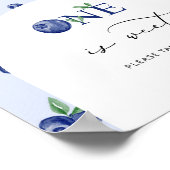 ブルーベリーの誕生日を祝う ポスター (角)