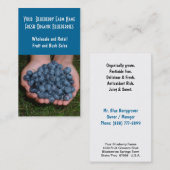 ブルーベリーの農場か販売 名刺 (正面/裏面)