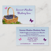 ブルーベリーの農場 名刺 (正面/裏面)