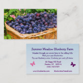 ブルーベリーの農場 名刺 (正面/裏面)