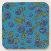 ブルーベリーの青 コースター (正面)