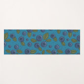 ブルーベリーの青 ヨガマット (正面(横))