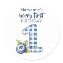 ブルーベリーの1歳の誕生日