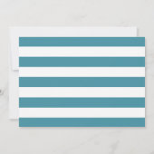 ブルーベリーアイスリームの子供の誕生日パーティーの写真 招待状 (裏面)