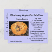 ブルーベリーアップルオートマフィン ポストカード (正面/裏面)