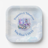 ブルーベリーウィッシュグノーメリキスシャワー紙プレート ペーパープレート (正面)