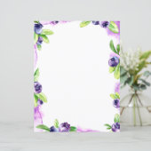 ブルーベリーウォーターカラースクラップブック紙 (スタンド正面)