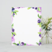 ブルーベリーウォーターカラースクラップブック紙 (スタンド正面)