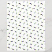 ブルーベリーウォーターカラースクラップブック紙 (裏面)