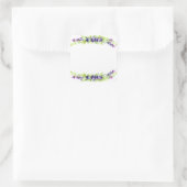 ブルーベリーウォーターカラースクラップブック スクエアシール (バッグ)