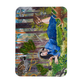 ブルーベリーウーマンフレキシブルマグネット マグネット