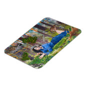 ブルーベリーウーマンフレキシブルマグネット マグネット (左側)