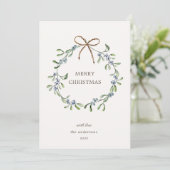 ブルーベリーエレガントリースメリークリスマスカード シーズンカード (スタンド正面)