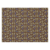 ブルーベリーオンつる植物ステム葉ズブラウンソイル テーブルクロス (正面(横))