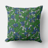 ブルーベリーオンホワイト クッション (正面)