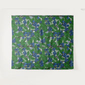 ブルーベリーオンホワイト タペストリー (正面(横))