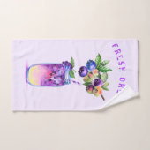 ブルーベリーカッコいいドリンク果実風呂タオルセット バスタオルセット (ハンドタオル)