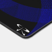 ブルーベリーカラーアクセント幾何マウスパッドマット デスクマット (コーナー)