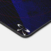 ブルーベリーカラー抽象芸術幾何学的マウスパッドマット デスクマット (コーナー)