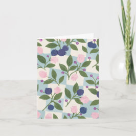 ブルーベリーガーデンのフラワーグリーティングカード シーズンカード