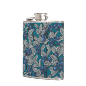 ブルーベリーガーデン、青と灰色 フラスク (左)