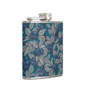 ブルーベリーガーデン、青と灰色 フラスク (右)