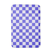 ブルーベリークリームの市松模様 バスマット (正面縦)