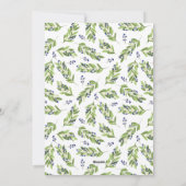 ブルーベリーグリーンリー写真メリークリスマス シーズンカード (裏面)