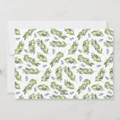 ブルーベリーグリーン写真コラージュメリークリスマス シーズンカード (裏面)