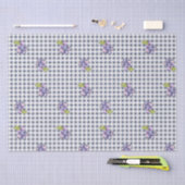 ブルーベリーグレーブルーギンガム 薄葉紙 (クラフト)