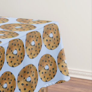 ブルーベリーケーキドーナツドーナツブレックファーストフード テーブルクロス