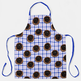 ブルーベリーコルチズオンプレイドエプロン エプロン