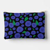 ブルーベリーシームレスパターン アクセサリーポーチ (裏面)