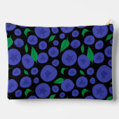 ブルーベリーシームレスパターン アクセサリーポーチ (裏面)