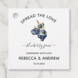 ブルーベリージャムの結婚式の引出物タグ Spread The Love フェイバータグ