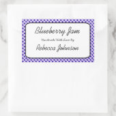 ブルーベリージャムカスタム文字ジャールラベル 長方形シール (バッグ)