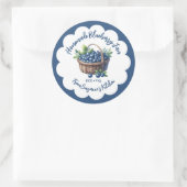 ブルーベリージャム保存用ラベル ラウンドシール (バッグ)