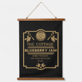 ブルーベリージャム売り 吊り下げ型タペストリー (正面)