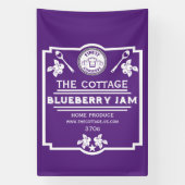 ブルーベリージャム売り 横断幕 (縦)