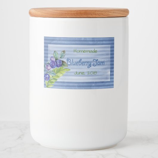 ブルーベリージャム フードラベル (正面)