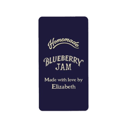 ブルーベリージャム ラベル (正面)