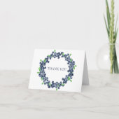 ブルーベリースイートベビーシャワーありがとう サンキューカード (正面)