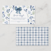 ブルーベリースイートベビーシャワーエンクロージャカード エンクロージャーカード (正面/裏面)