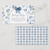 ブルーベリースイートベビーシャワーエンクロージャカード エンクロージャーカード (正面/裏面)