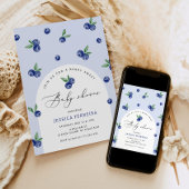 ブルーベリースイートベビーシャワー 招待状