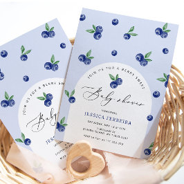 ブルーベリースイートベビーシャワー 招待状