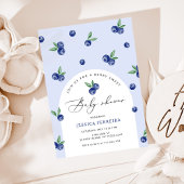 ブルーベリースイートベビーシャワー 招待状