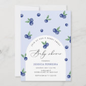 ブルーベリースイートベビーシャワー 招待状 (正面)