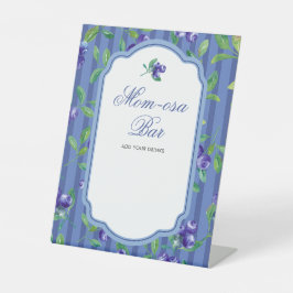 ブルーベリースウィートベビーシャワーモモモザバー 台座サイン